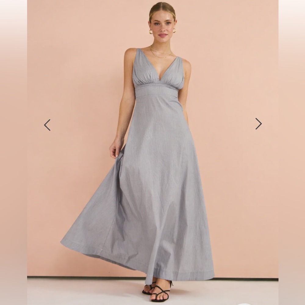 Aston Studio Pin Stripe Maxi Dress